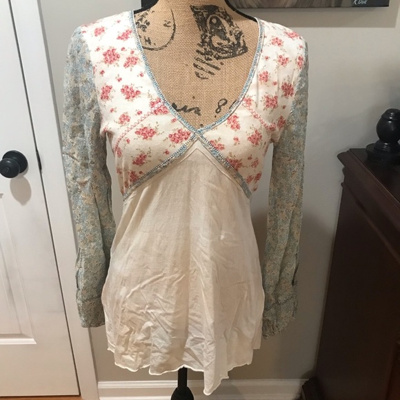 ✌️language los angeles BOHO Top - Picture 1 of 8